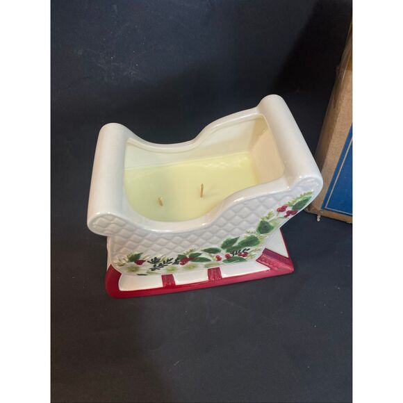 Home Worx by Harry Slatkin 14oz Let It Snow Scented Sleigh Candle - Picture 4 of 6